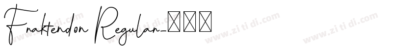 Fraktendon Regular字体转换